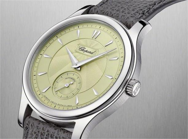 蕭邦冰綠色表盤超薄復(fù)古腕表